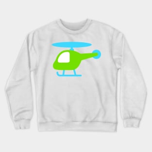 Little Helicopter Emoticon Crewneck Sweatshirt